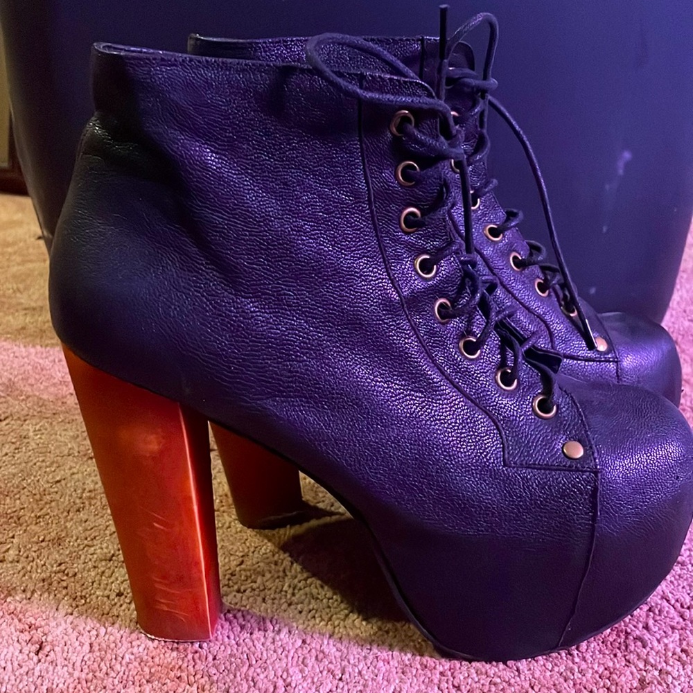 Jeffrey Campbell Black Lita Boots